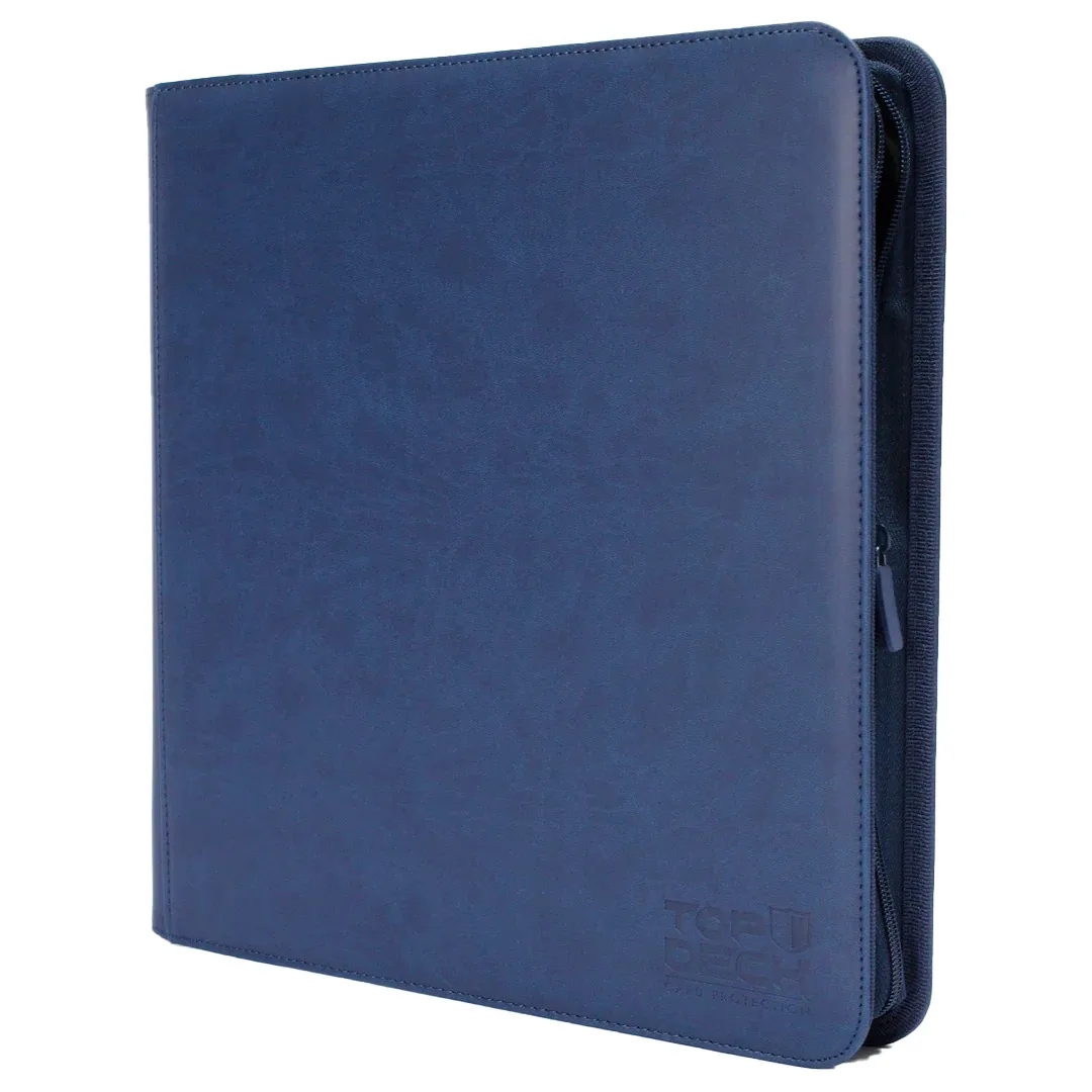 Carpeta Premium | Para 480 cartas (12 bolsillos por cara - carga lateral) - Varios Colores y con cierre - Top Deck